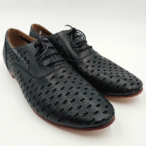 Fluevog EXCELLENT Expectations Trust black lace-up flat w  JOHN FLUEVOG \